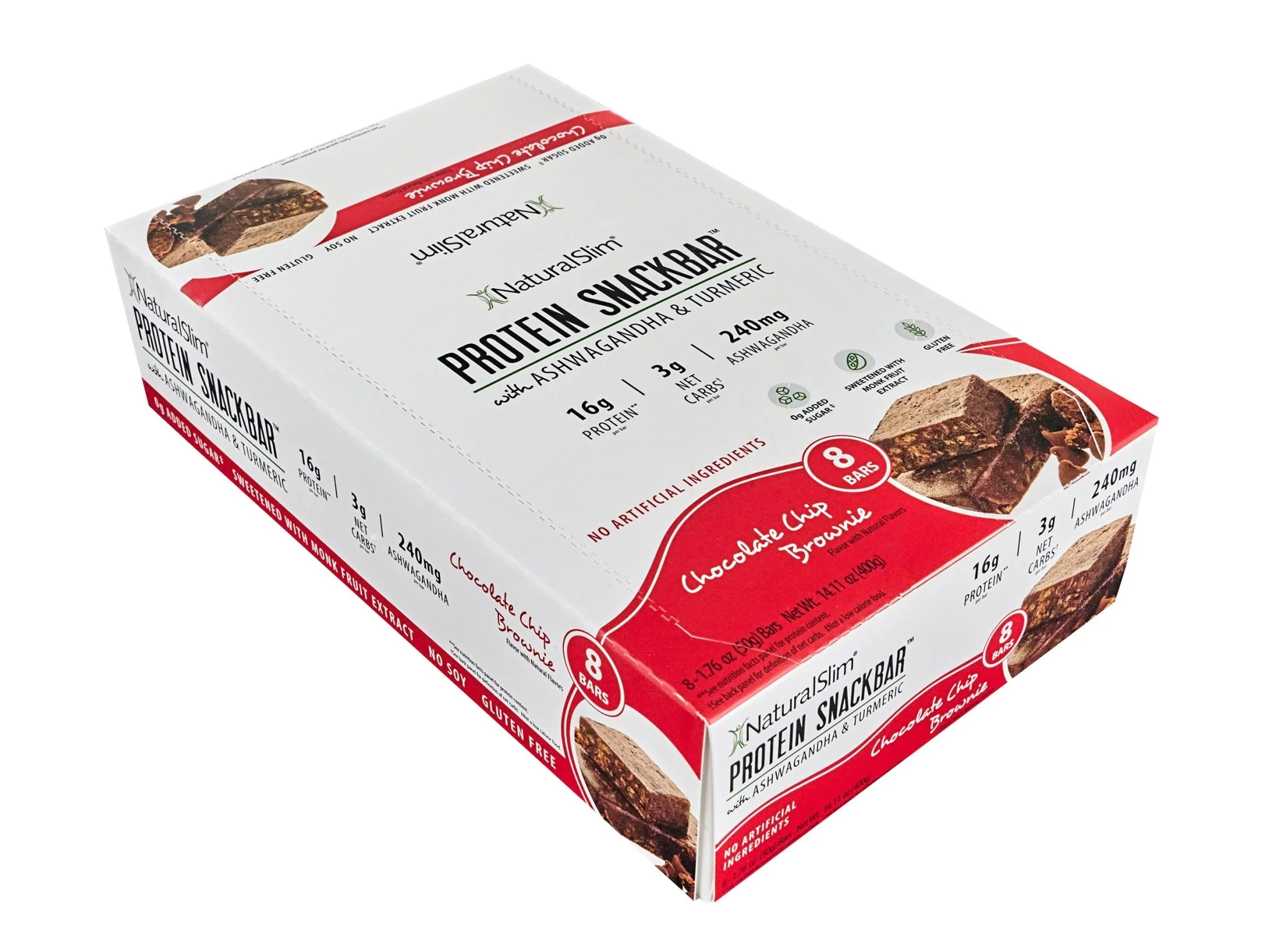 NaturalSlim® Protein Snackbar™ Chocolate Chip Brownie | Barras de proteína - Image 10