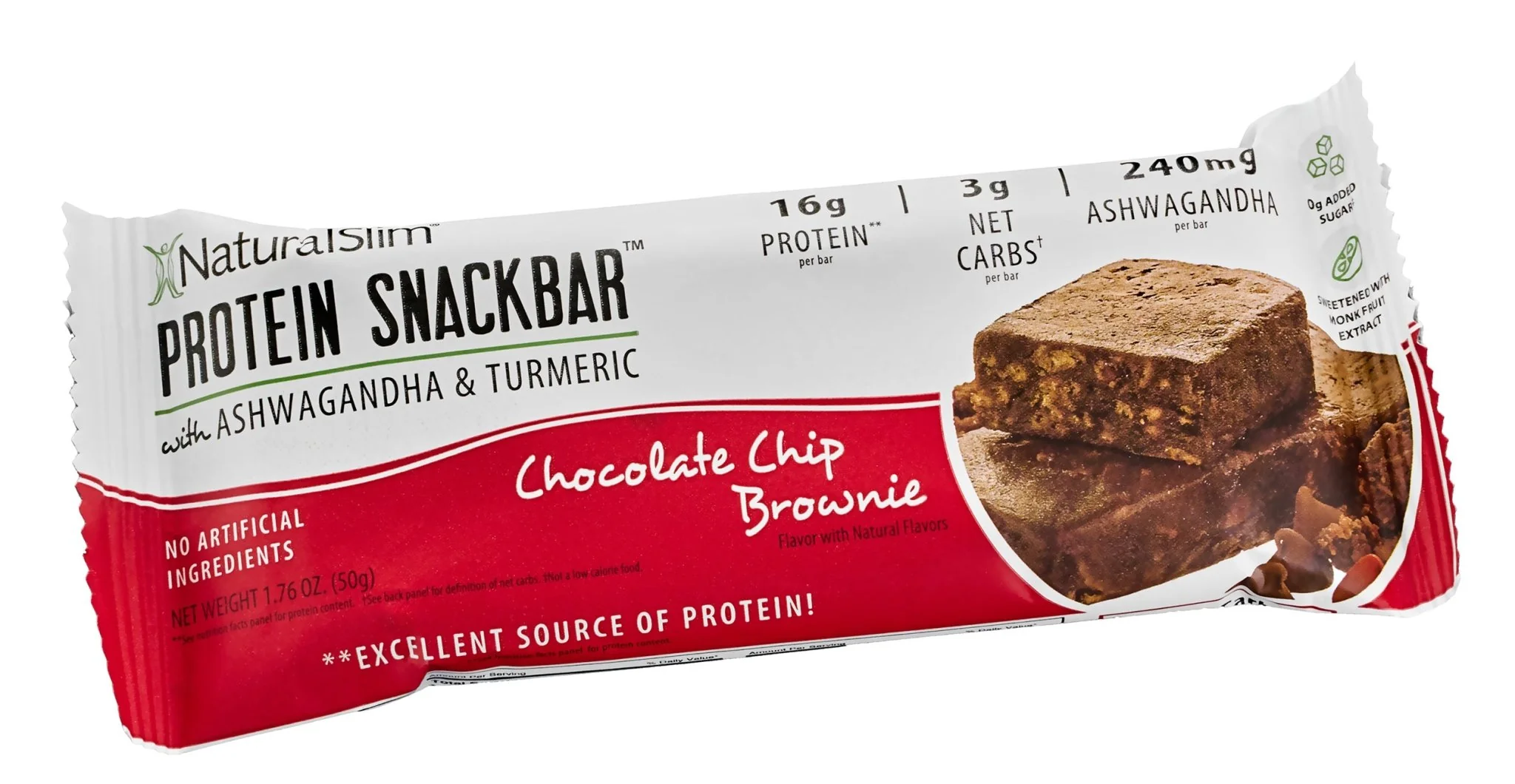 NaturalSlim® Protein Snackbar™ Chocolate Chip Brownie | Barras de proteína - Image 13