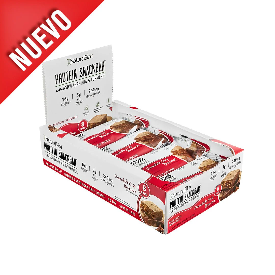 NaturalSlim® Protein Snackbar™ Chocolate Chip Brownie | Barras de proteína - Image 6