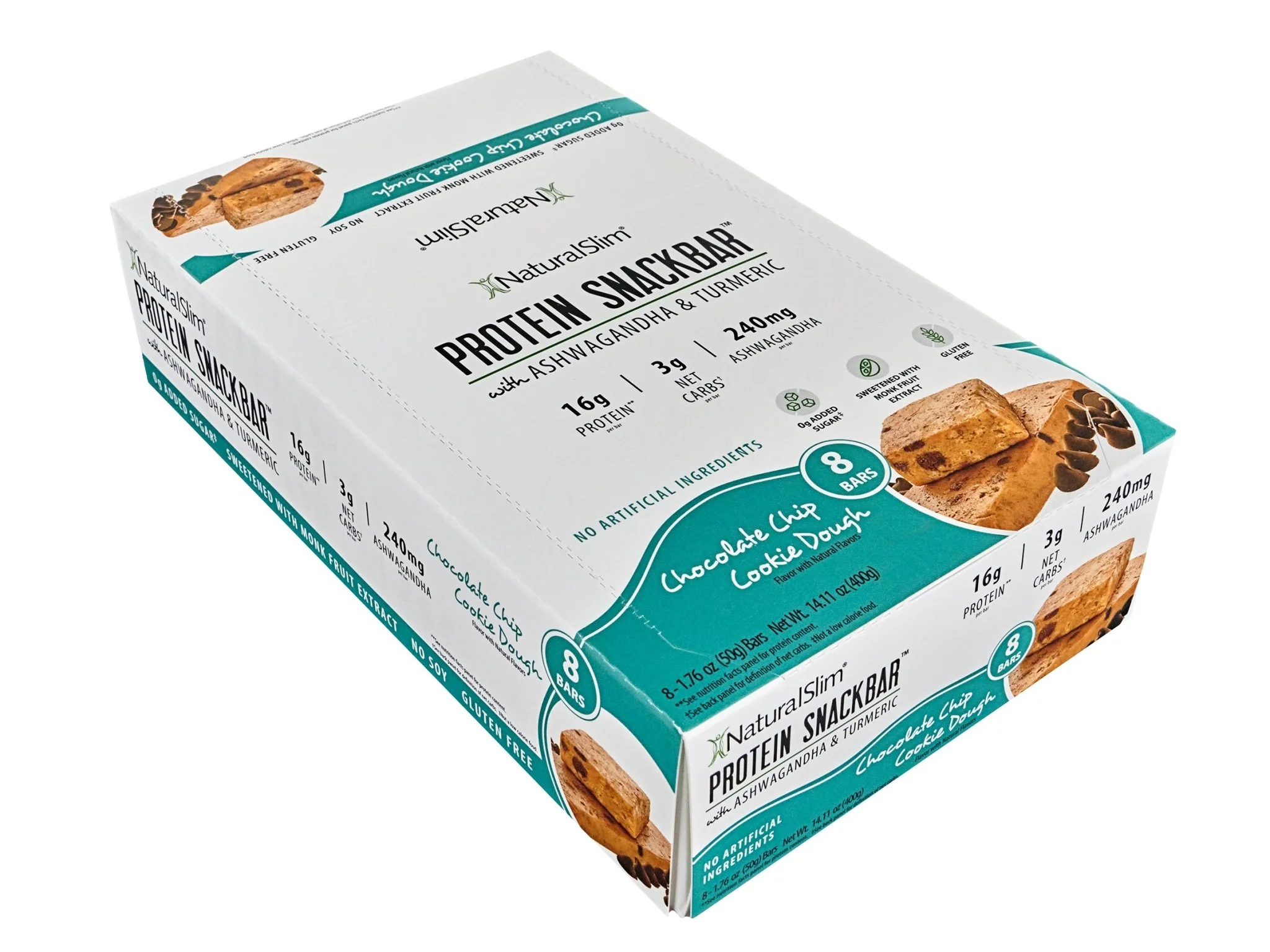 NaturalSlim® Protein Snackbar™ Chocolate Chip Cookie Dough | Barras de proteína - Image 11