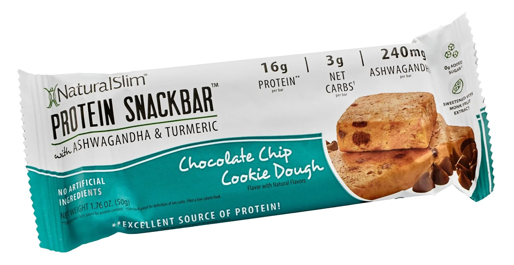 NaturalSlim® Protein Snackbar™ Chocolate Chip Cookie Dough | Barras de proteína - Image 14
