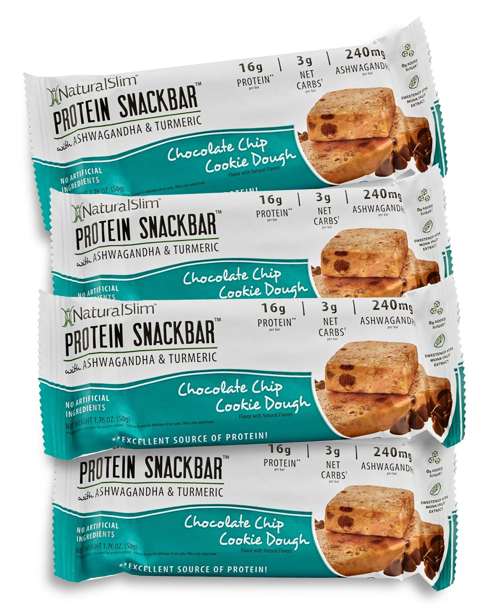 NaturalSlim® Protein Snackbar™ Chocolate Chip Cookie Dough | Barras de proteína - Image 15