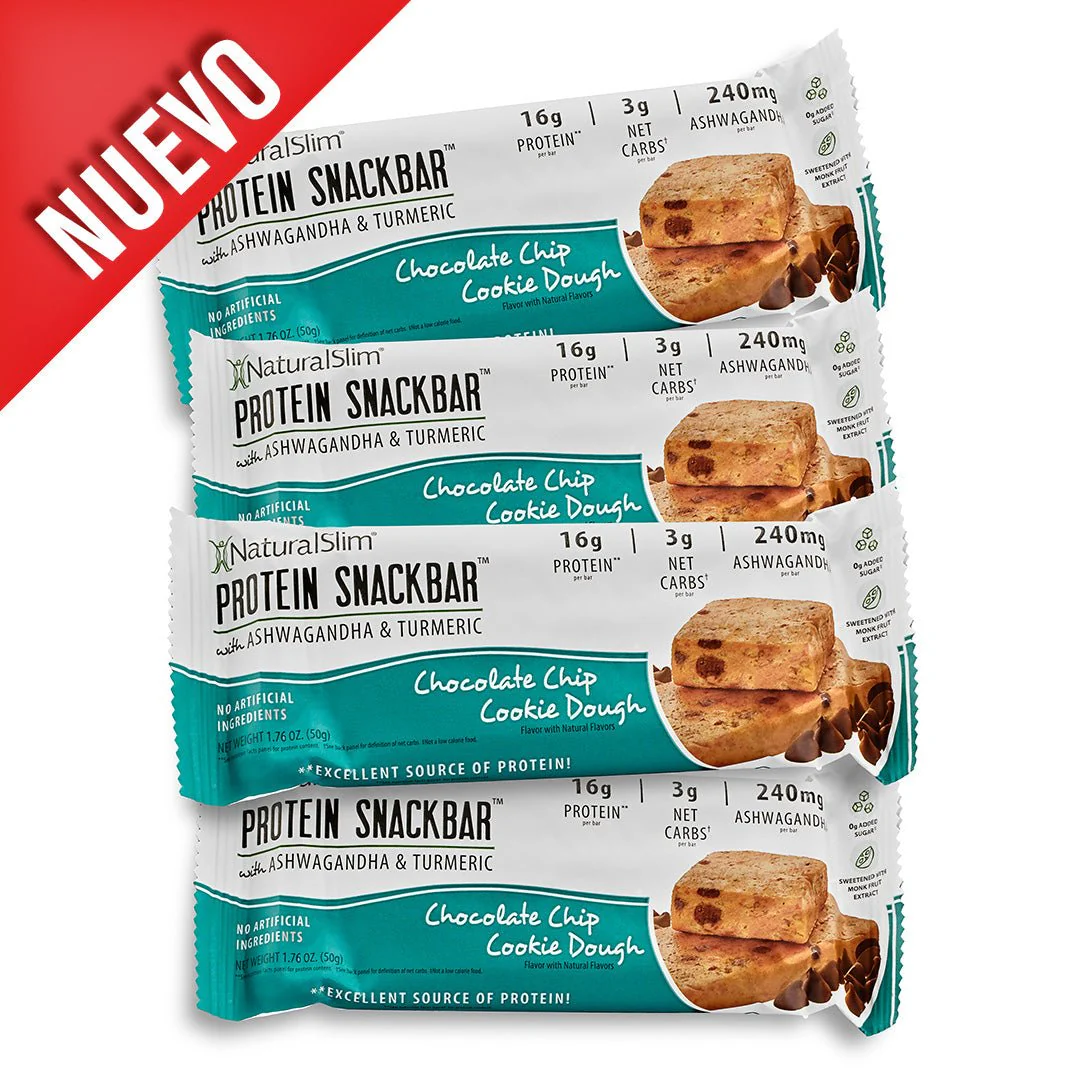 NaturalSlim® Protein Snackbar™ Chocolate Chip Cookie Dough | Barras de proteína - Image 3