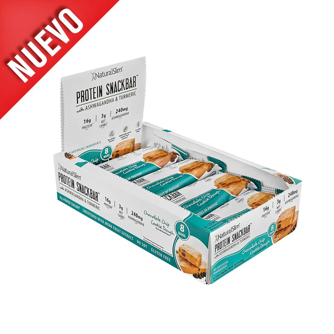 NaturalSlim® Protein Snackbar™ Chocolate Chip Cookie Dough | Barras de proteína - Image 6