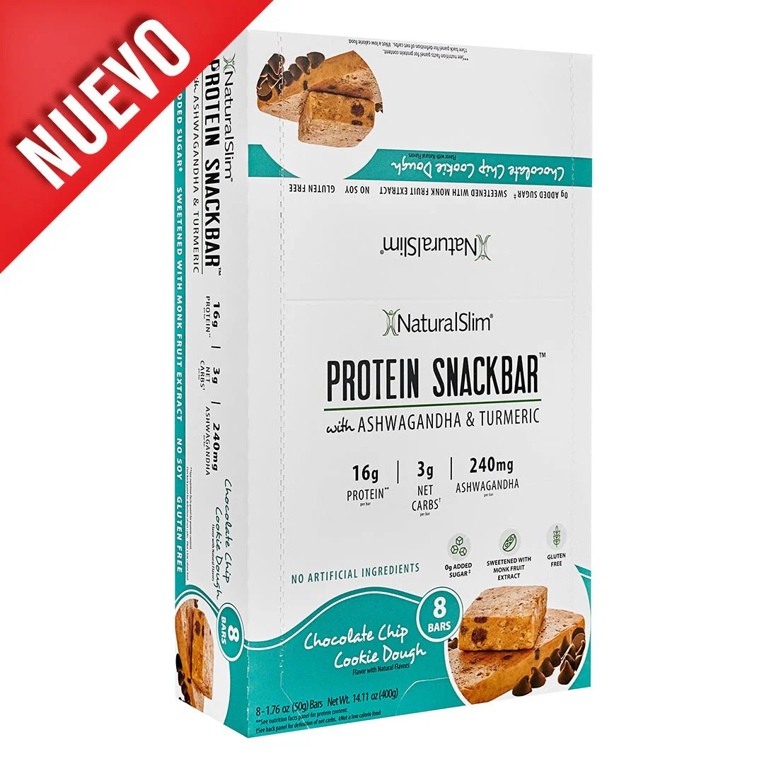 NaturalSlim® Protein Snackbar™ Chocolate Chip Cookie Dough | Barras de proteína - Image 7