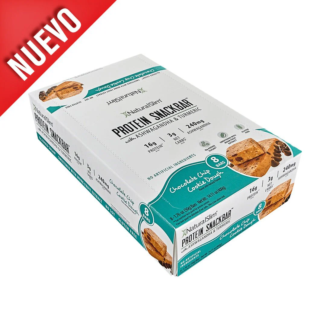 NaturalSlim® Protein Snackbar™ Chocolate Chip Cookie Dough | Barras de proteína - Image 8