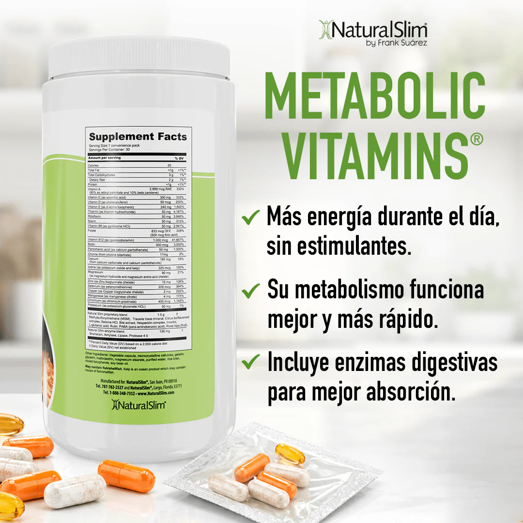 Metabolic Vitamins® | Vitaminas Potentes | Multivitaminas y Minerales, Complejo B con Niacina (B3) - Image 5