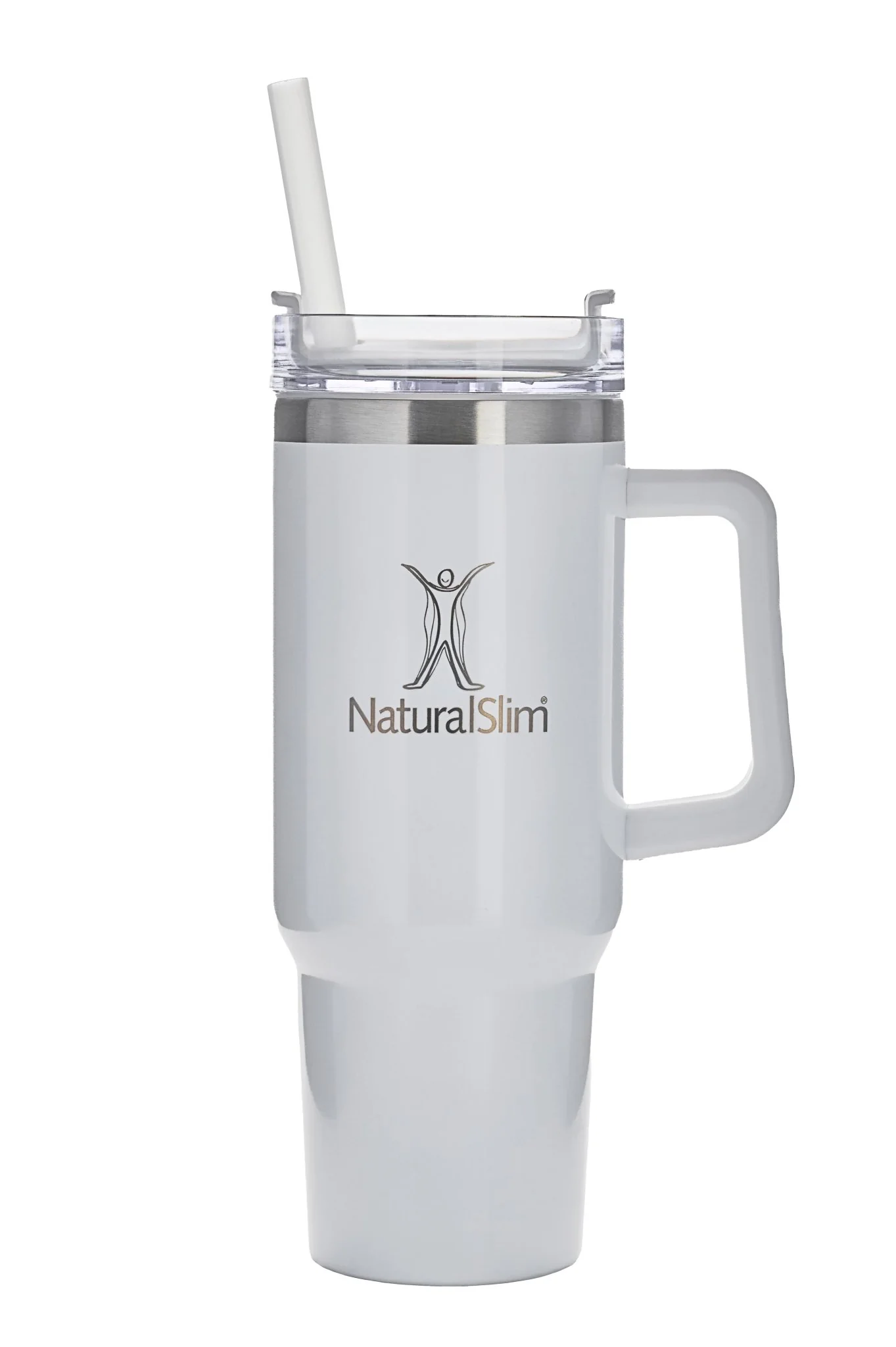 NaturalSlim®️ Tumbler (White) | Vaso térmico de acero inoxidable | 40 oz - Image 2