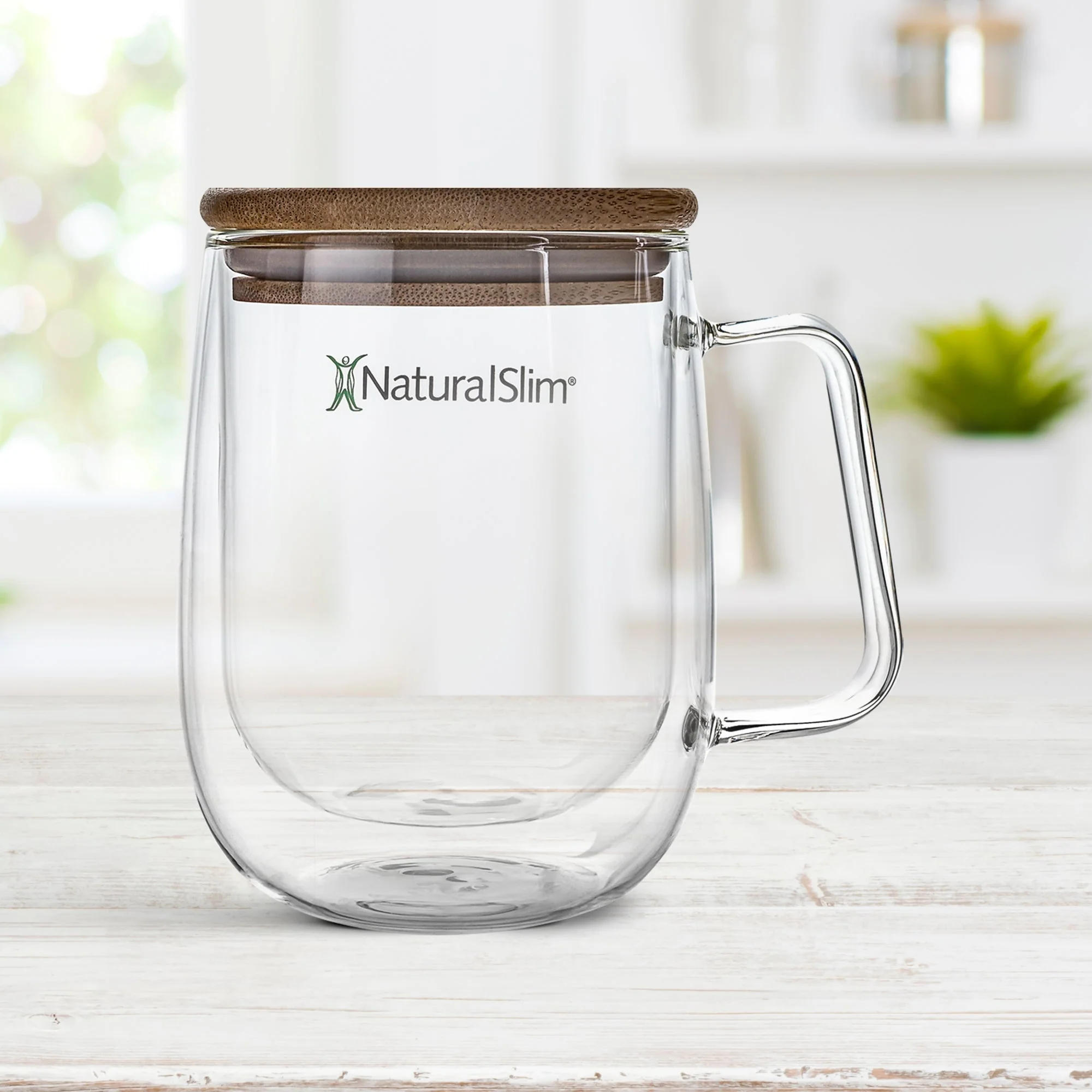 Taza de vidrio de doble pared de NaturalSlim® - Image 2