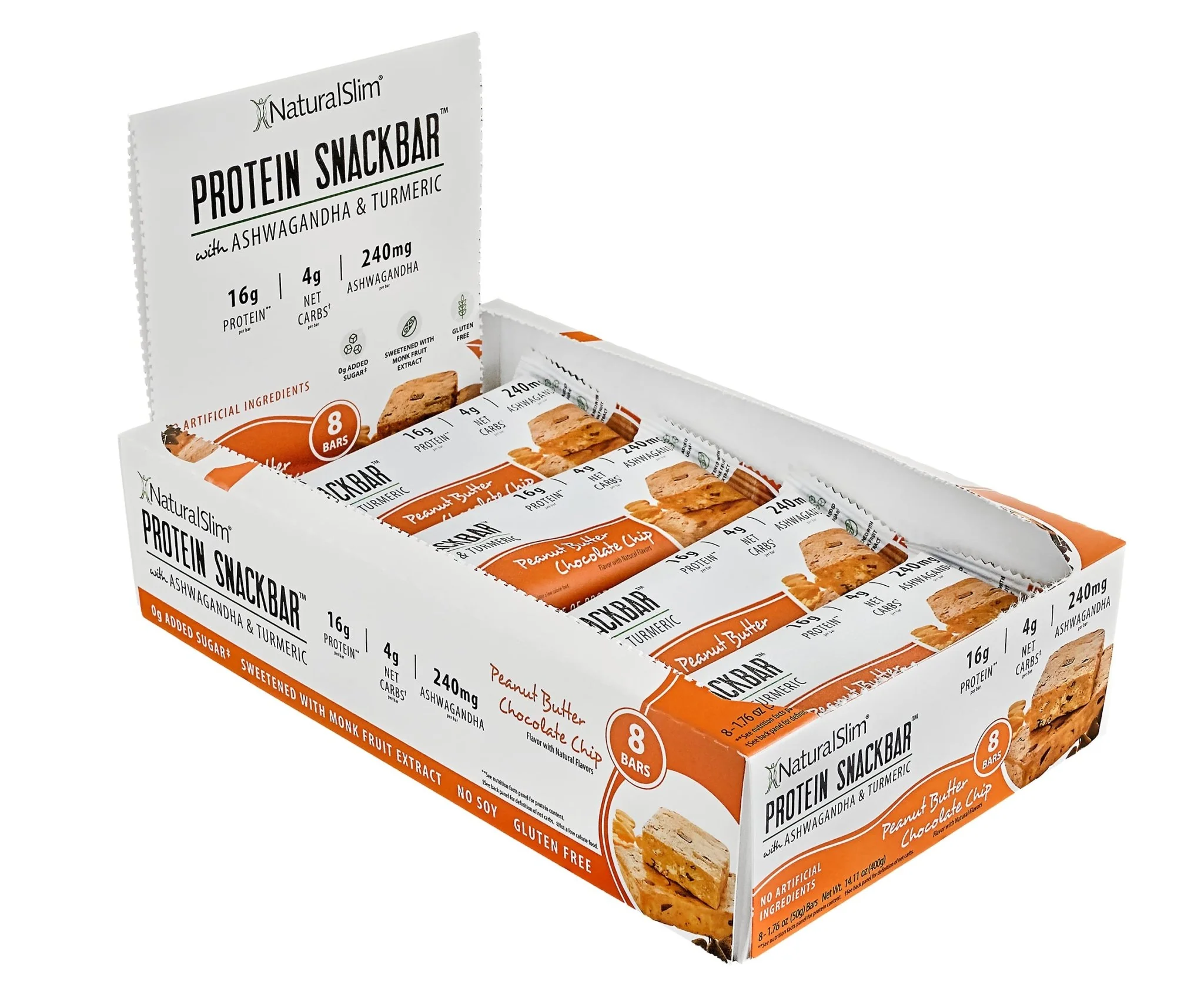 NaturalSlim® Protein Snackbar™ Peanut Butter Chocolate Chip | Barras de proteína - Image 12