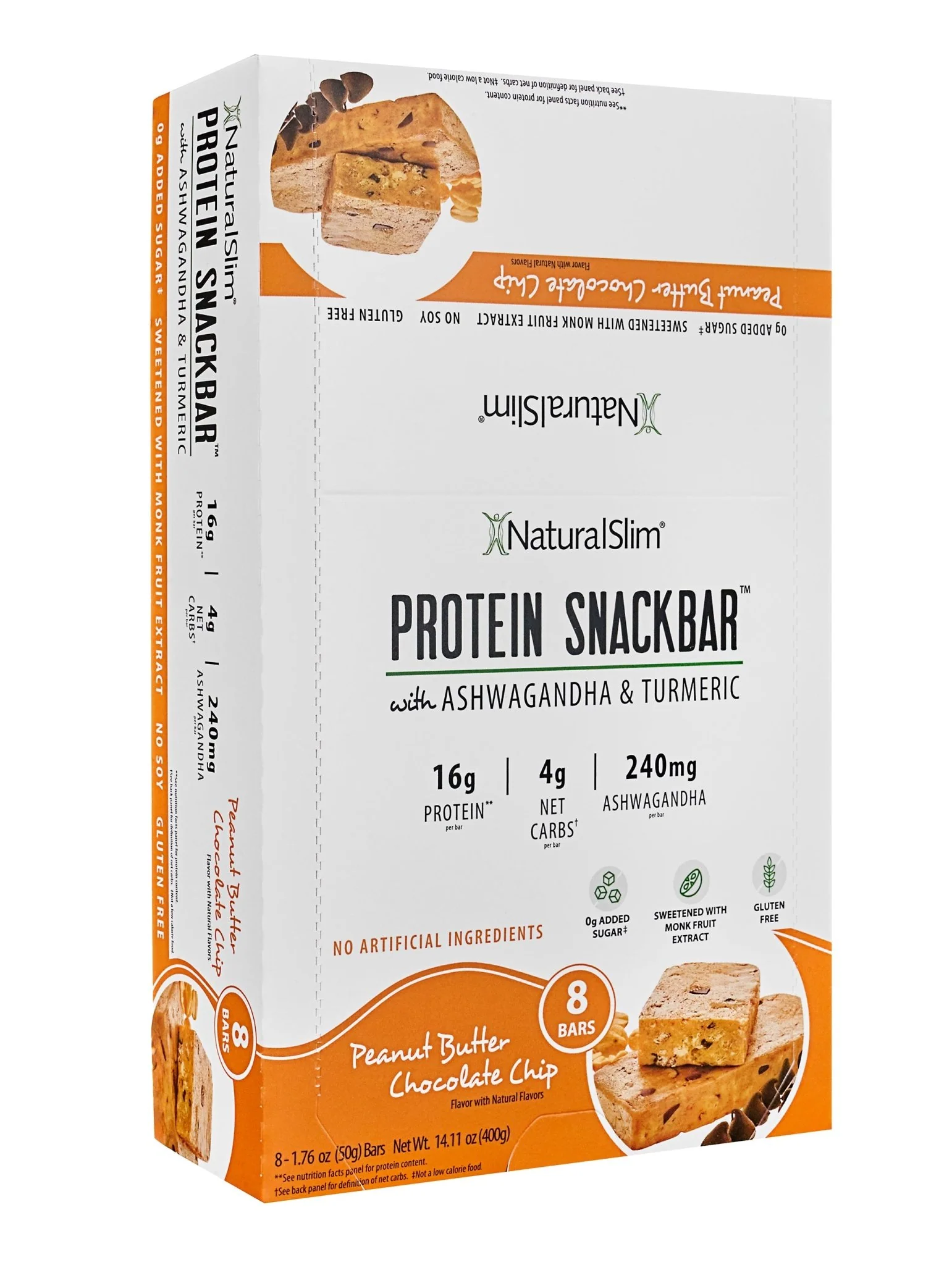 NaturalSlim® Protein Snackbar™ Peanut Butter Chocolate Chip | Barras de proteína - Image 16