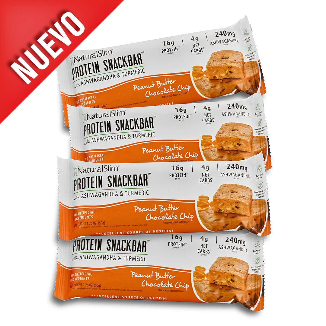 NaturalSlim® Protein Snackbar™ Peanut Butter Chocolate Chip | Barras de proteína - Image 3