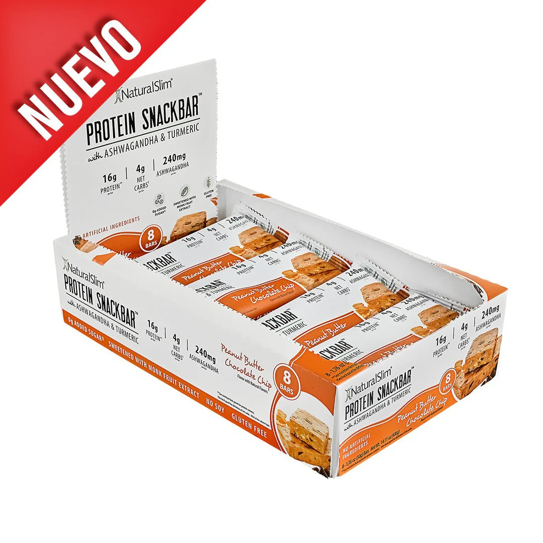 NaturalSlim® Protein Snackbar™ Peanut Butter Chocolate Chip | Barras de proteína - Image 6