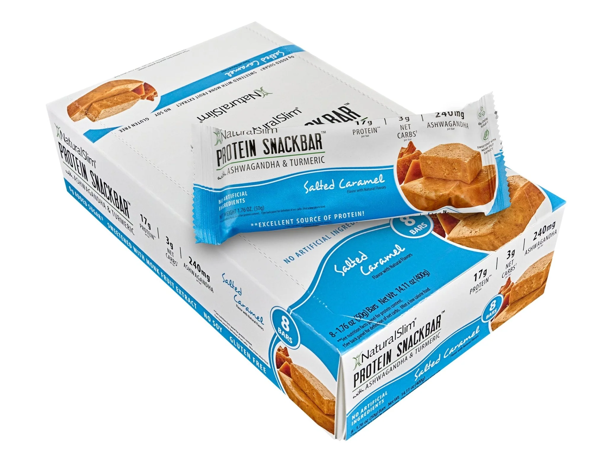 NaturalSlim® Protein Snackbar™ Salted Caramel | Barras de proteína - Image 10