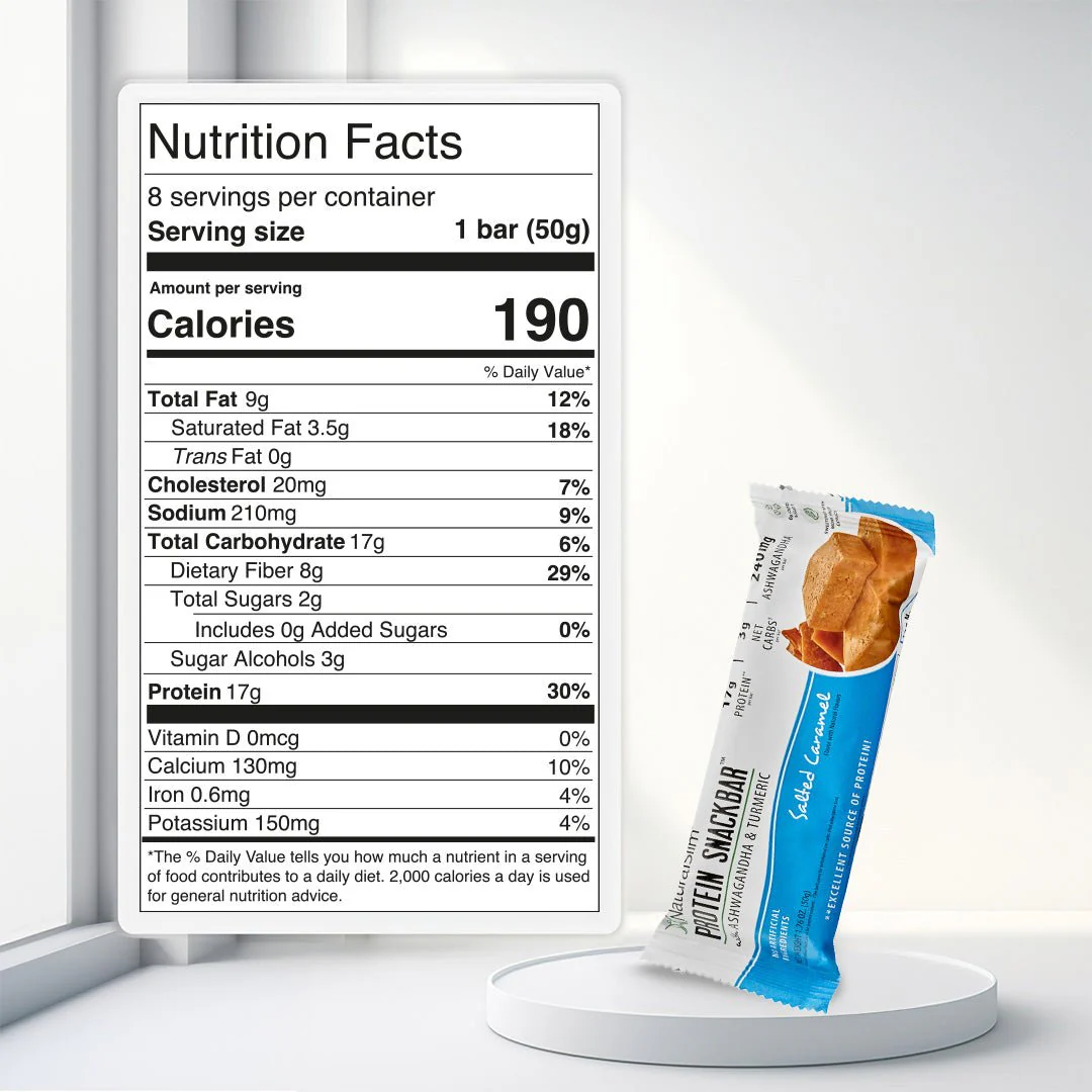NaturalSlim® Protein Snackbar™ Salted Caramel | Barras de proteína - Image 9